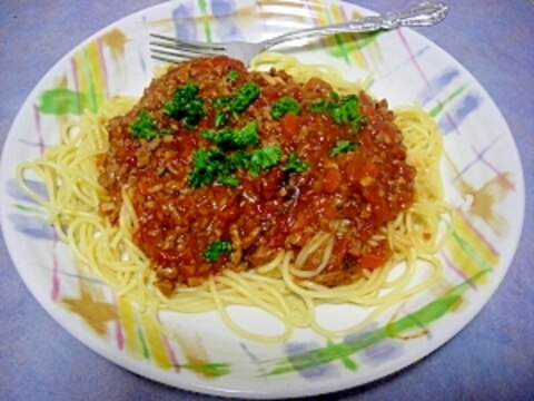 ミートソーススパゲティ♪超美味しい！！本格的♪